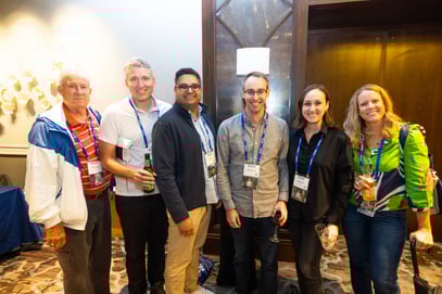 Parents at the welcome reception at conference.