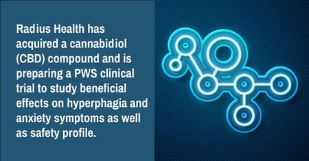 Radius Health Adds Synthetic CBD to Development Pipeline for PWS