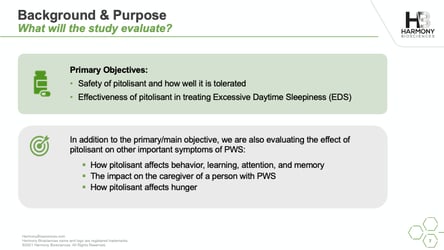 PWS Clinical Trial Opportunity: Pitolisant