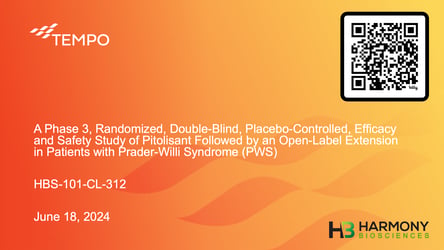 Webinar: What You Can Expect if You Participate in TEMPO, a Phase 3 Trial of Pitolisant