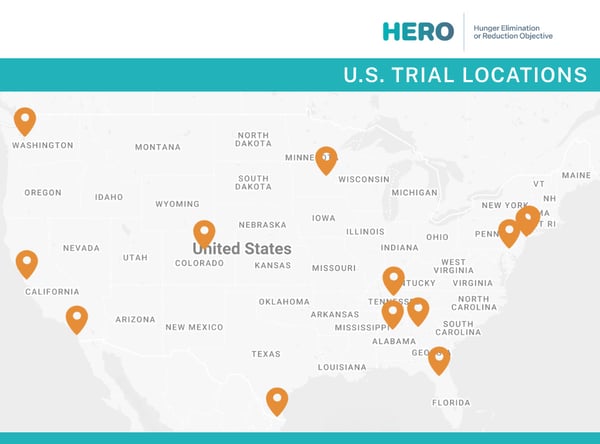 HERO Trial  U.S. Study Locations