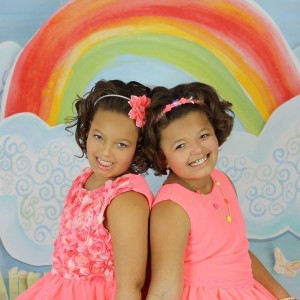 Twins, Aaliyah and Alivia Byrd age 8