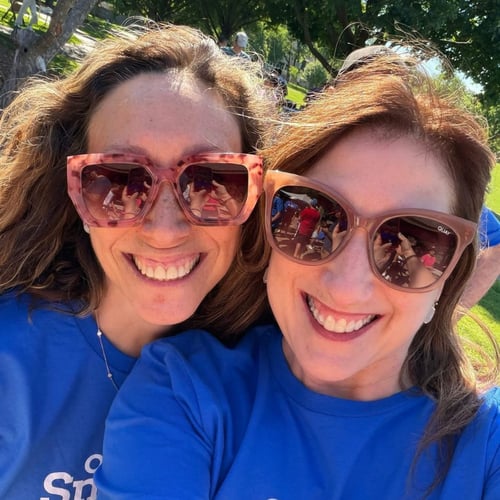 One SMall Step Deerfield selfie Heather and Katie