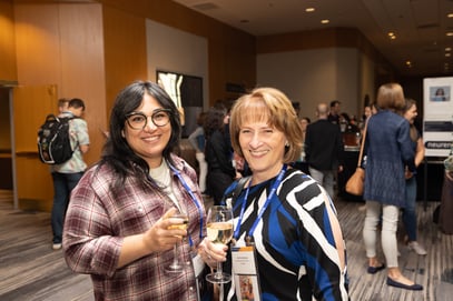Parents and Grandparents enjoying the welcome reception at conference.