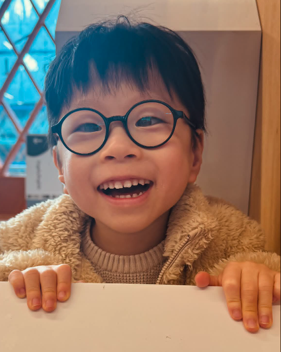 Rui, age 3, smiling
