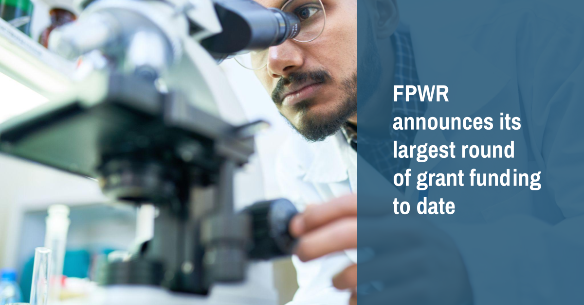 FPWR Announces Funding of $1.8M for Research Grants