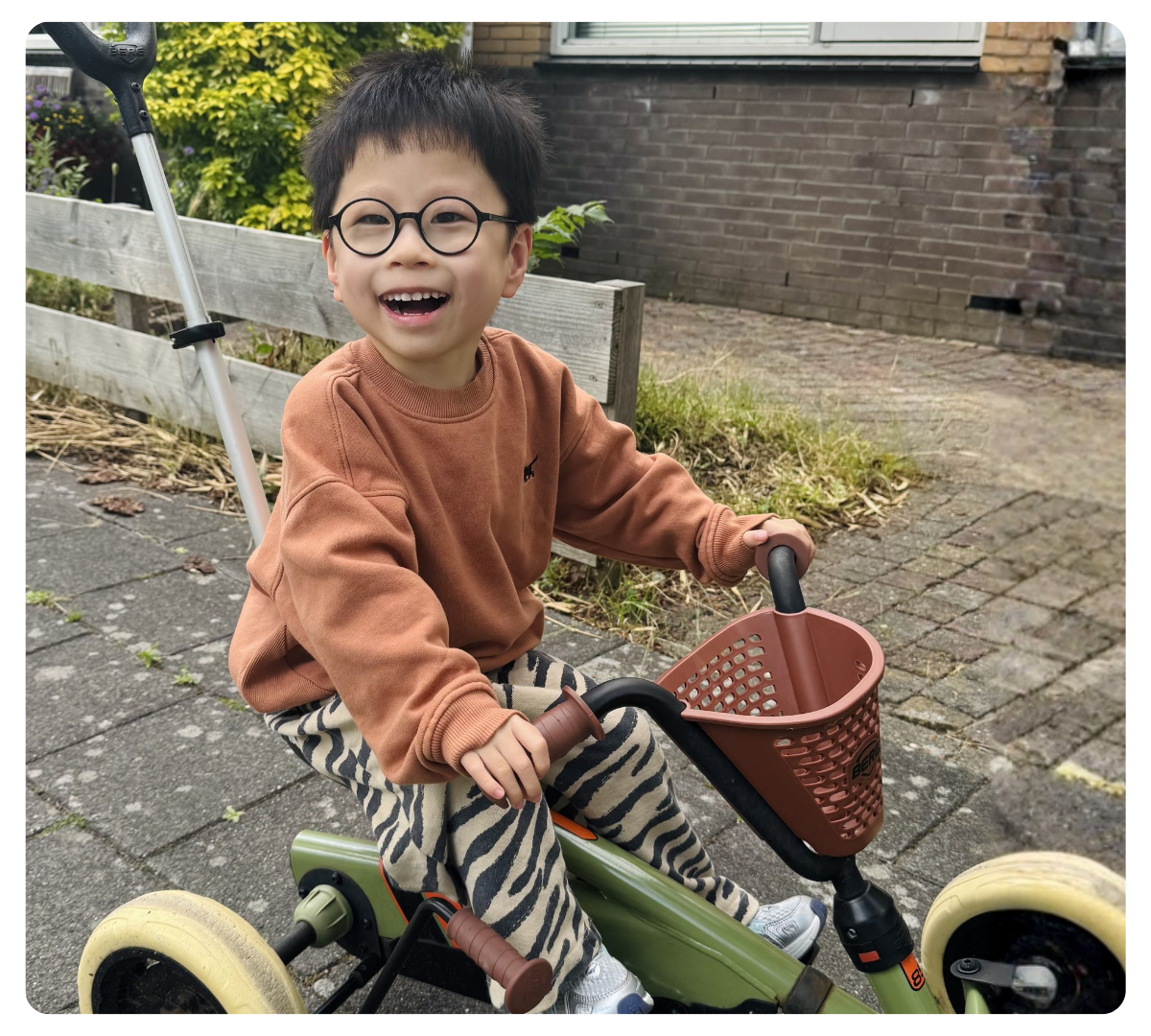 Rui on a bike
